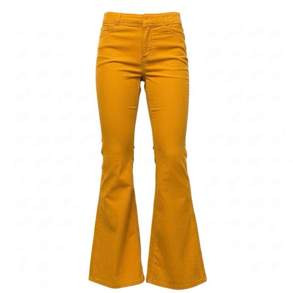 Free People Mustard Flare Corduroys size 28
